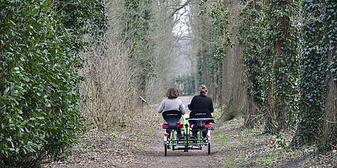 Ausfahrt mit dem Dreirad-Tandem