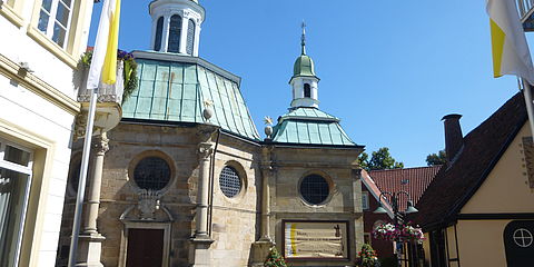 Blick auf die Wallfahrtskapelle